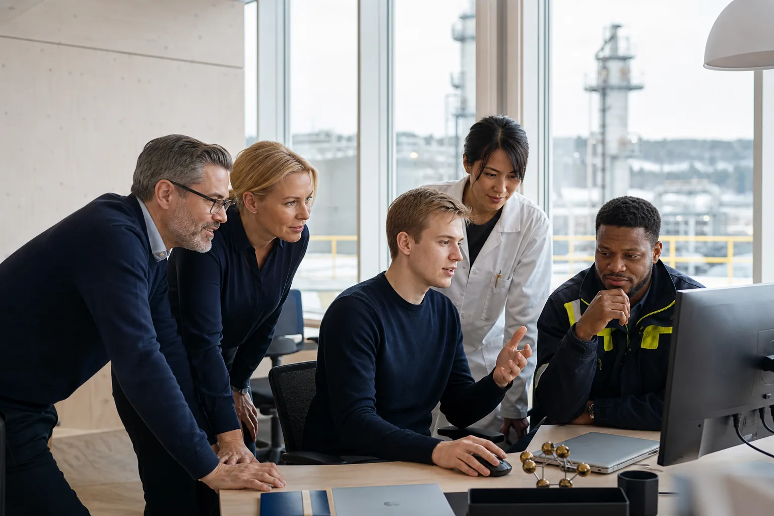 Cross-functional GAV team collaborating at work